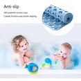 thumbnail image 2 of Nonslip Bathtub Mat Extra Soft TPE Bath Mat for Kids, Machine Washable Bathroom Shower Mat, Smooth/Non-Textured Tubs Only, 30L x 17W Inch (Blue), 2 of 9