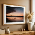 thumbnail image 4 of Untitled - Oregon Photography Sunset Beach Seascape Ocean Coastal Minimalist Silhouette Oak Framed Wall Art Print 12 x 18 inches, 4 of 6