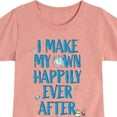 thumbnail image 3 of Disney Princess - Cinderella Make My Happily Ever After - Toddler & Youth Girls Short Sleeve T-Shirt, 3 of 5