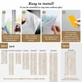thumbnail image 6 of Farmhouse Vintage Window Privacy Film, Summer Country Retro Wooden Grain Static Cling UV Sun Blocking Heat Control Window Tint Day and Night, Non-Adhesive One Way Windows Privacy Cover 19.6''x39.3'', 6 of 7