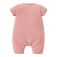 thumbnail image 6 of LYHaoo Baby Onesie Solid Color Cute Little Pocket Jumpsuit Baby Onesie Crawling Suit Girls Jumpsuit Romper 3-6 Months Pink(Toddler), 6 of 6