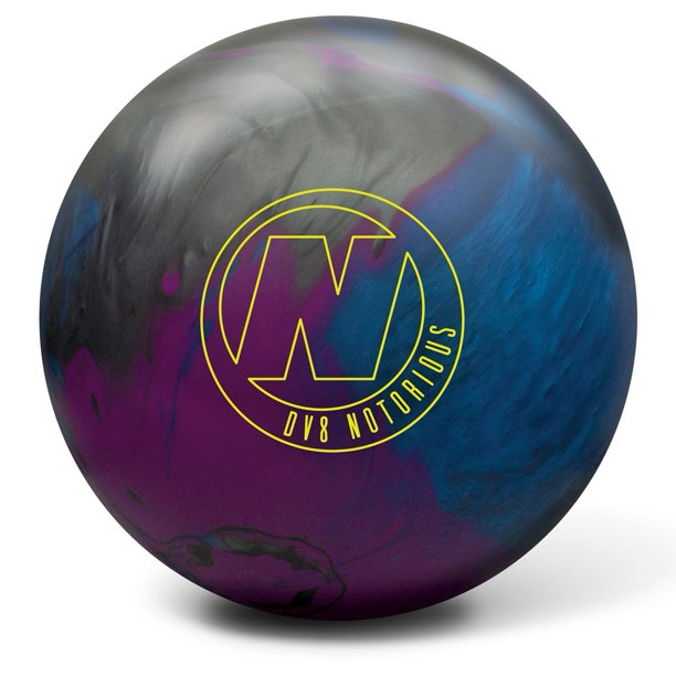 DV8 Notorious Bowling Ball Black/Purple/Blue (14lbs)