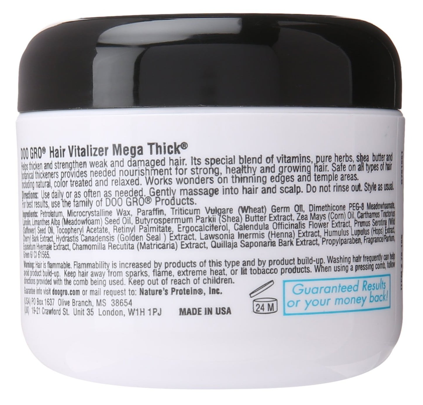 Doo Gro Hair Vitalizer Mega Thick Anti-Thinning 4oz Jar (Pack of 3)