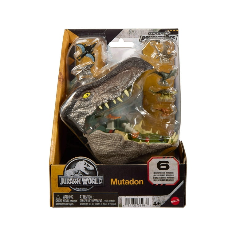 Jurassic World Rebirth Micro Adventure Mutadon Head, Playset