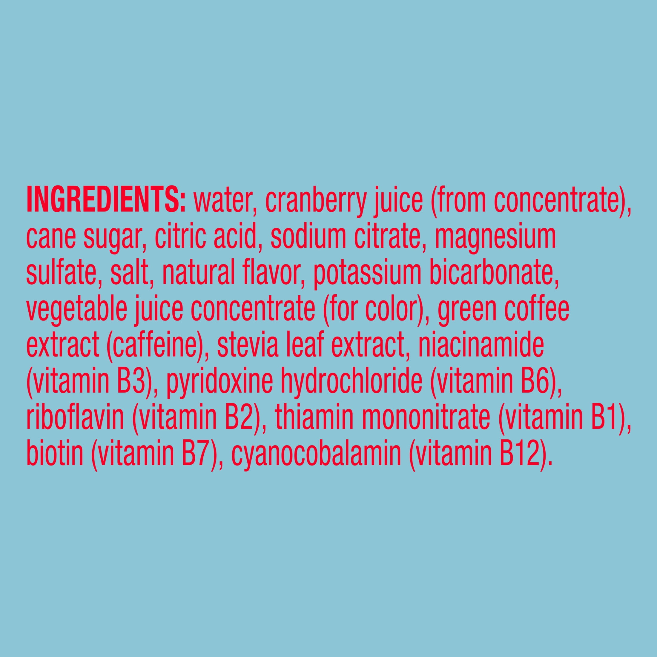Unwell Sparkling Energy Drink, Natural Caffeine, 3g Sugar - Frosted Cranberry, 12 PK
