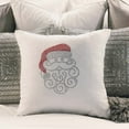 thumbnail image 2 of Sparkles Home  Santa Rhinestone Pillow Pink 16x16, 2 of 5