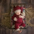 thumbnail image 6 of Edvintorg Baby Christmas Clothes Outfit Newborn Infant Baby Boys Girls Knitting Jumpsuit Hat Cap Outfits Photography Props Xmas Outfit 0-6Months, 6 of 6