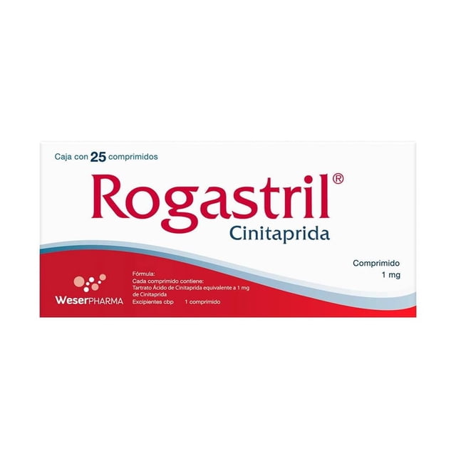 Rogastril comprimidos 25 pzas de 1 mg c/u