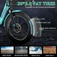 thumbnail image 5 of MOONCOOL Electric Tricycle for Adults, 20" Folding 3 Wheels Electric Bicycle, 48V 500W Motorized Three Wheel Ebike w/Aluminum Frame, Removable Battery and Basket, 5 of 14