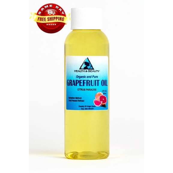 GRAPEFRUIT SEED OIL ORGANIC REFINED COLD PRESSED PREMIUM FRESH 100% PURE 2 OZ