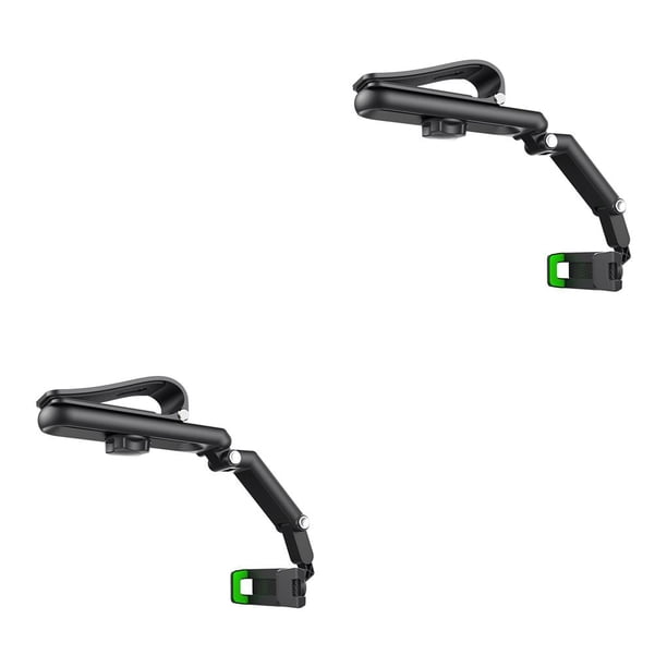 Soporte de teléfono Methold para parasol de coche Clip de montaje ajustable 4-7,2 pulgadas Verde 2Conjunto