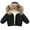 Black, variant on Mercatoo Baby Boy Girl Winter Coat Thick Warm Fleece Lined Hooded Puffer Jacket Fu𝐫 Collar Down Outerwear Toddler Boys Jackets