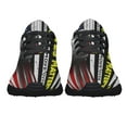 thumbnail image 5 of Tow Truck Driver American flag Shoes Sneakers Black Size 5, 5 of 7