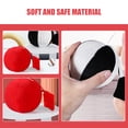 thumbnail image 3 of SOPOTUTU 2pcs Textured Ball Red Polyester Montessori Inspired Baby Ball for Sensory Stimulation during Visual Tracking, 3 of 8