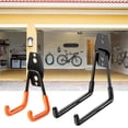 thumbnail image 2 of ziertyon Heavy Duty Garage Hook with Screws Wall Mount Metal Utility Hanger Multi-functional Bike Ladder Garden Power Tools Organizer Hanging Storage Rack, 2 of 7