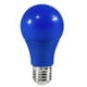 thumbnail image 1 of Bombilla LED de Colores E27 de 7 W para Festivales, Karaokes, Bares, Vitrinas, Color Azul., 1 of 5
