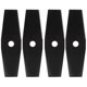 thumbnail image 1 of 4Pcs 12in Black Lawn Mower Brush Cutter Blade Garden Grass Trimmer Saw Cutting Blades Accessory, 1 of 5