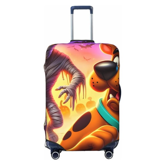 Saiise Scooby-Doo Aa Luggage Suitcase Covers Elastic Washable Luggage Protector Travel Suitcase Protective Cover For Unisex Fits 18-32 Inch Luggage(No luggage included)