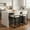 White, variant on Towallmark Modern Bar Stools Set of 2 – PU Leather Counter Height, Upholstered with Back & Footrest – Metal Frame Kitchen Island Chairs for Home Bar, Dining Room – Grey