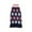 Navy Blue, variant on Holiday Star Dress Pet Dog Sweater Teddy Panda Style for Small Dogs Polyester Material with Measurement Guide