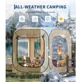 thumbnail image 3 of 6 x 6 FT Instant Pop Up Tent - Portable Weather Resistant Shelter for 2 to 3 People - Beige, 3 of 8