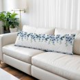 thumbnail image 2 of Blue Roses Body Pillow Covers 20"x60", Spring Floral Elegant Pastoral Flowers Botanical Soft Brushed Microfiber Breathable Throw Pillow Covers, Pillowcase with Zipper for Couch Sofa Bedroom, 2 of 9