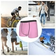 thumbnail image 5 of KLL Pink Men's Cotton Boxer Briefs Underwear-X-Large, 5 of 7