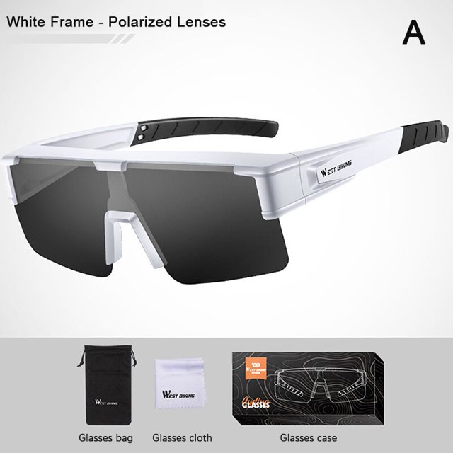 Gafas de ciclismo con montura grande, lentes antideslumbrantes para miopía, polarizadas, UV400 qiuyongming unisex