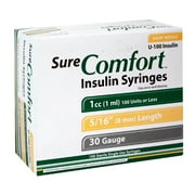 sure comfort insulin syringe