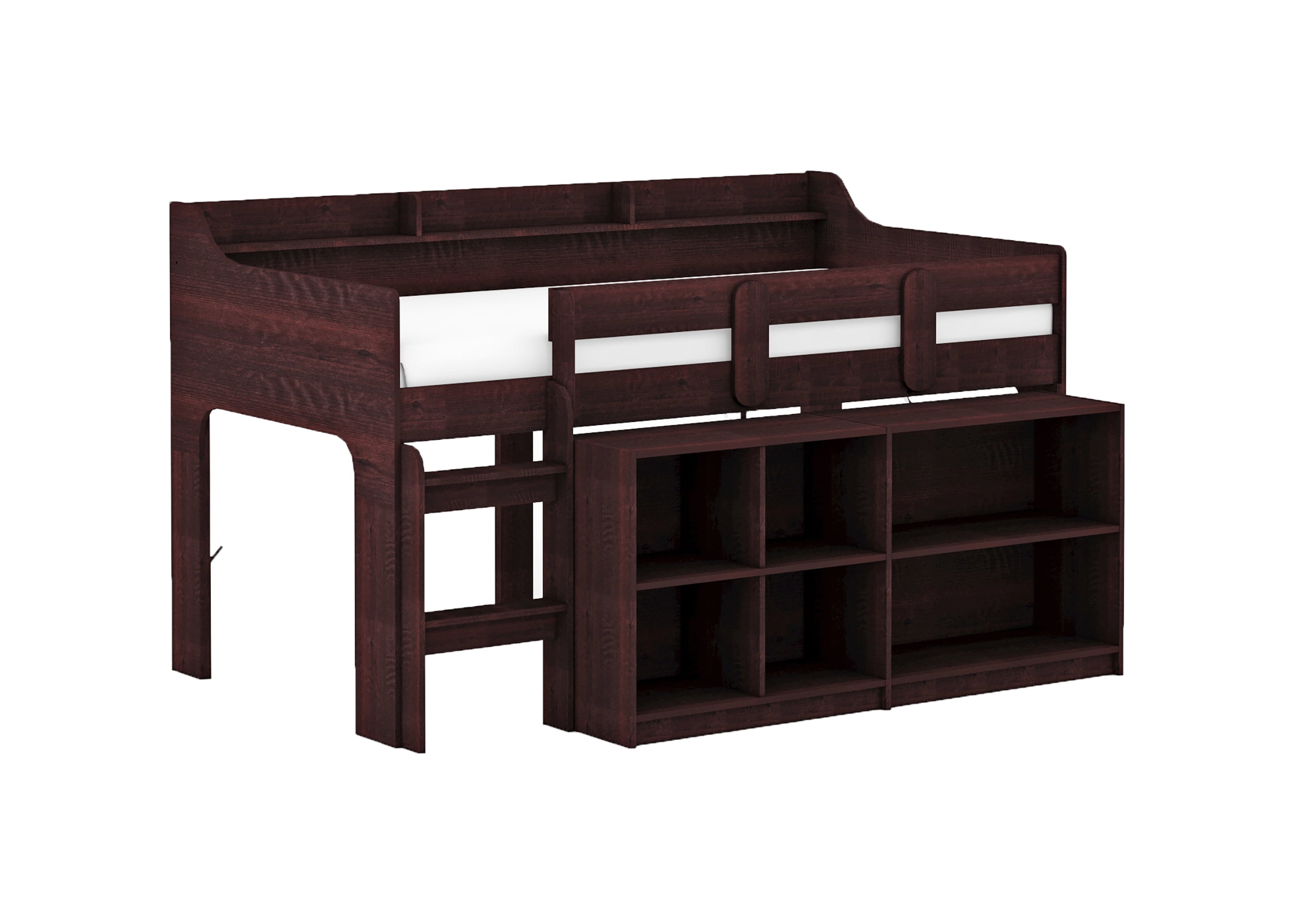 BK Furniture Hamilton Loft Convertible Bed, Espresso