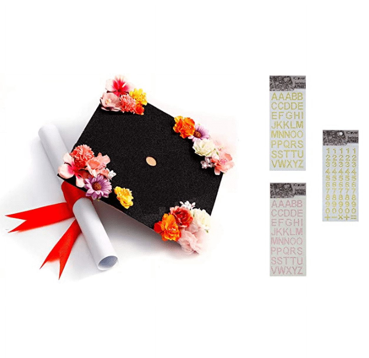 Handmade Graduation Cap Topper, Graduation Cap Decorations, What She Tackles She Conquers