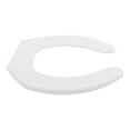 thumbnail image 4 of asiento para baño permajuste sin tapa alargado blanco plástico, 4 of 6