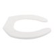 thumbnail image 4 of asiento para baño permajuste sin tapa alargado blanco plástico, 4 of 6