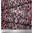 thumbnail image 3 of Soimoi Poly Georgette Fabric Floral & Paisley Decorative Print Sewing Fabric Yard 52 Inch Wide, 3 of 3