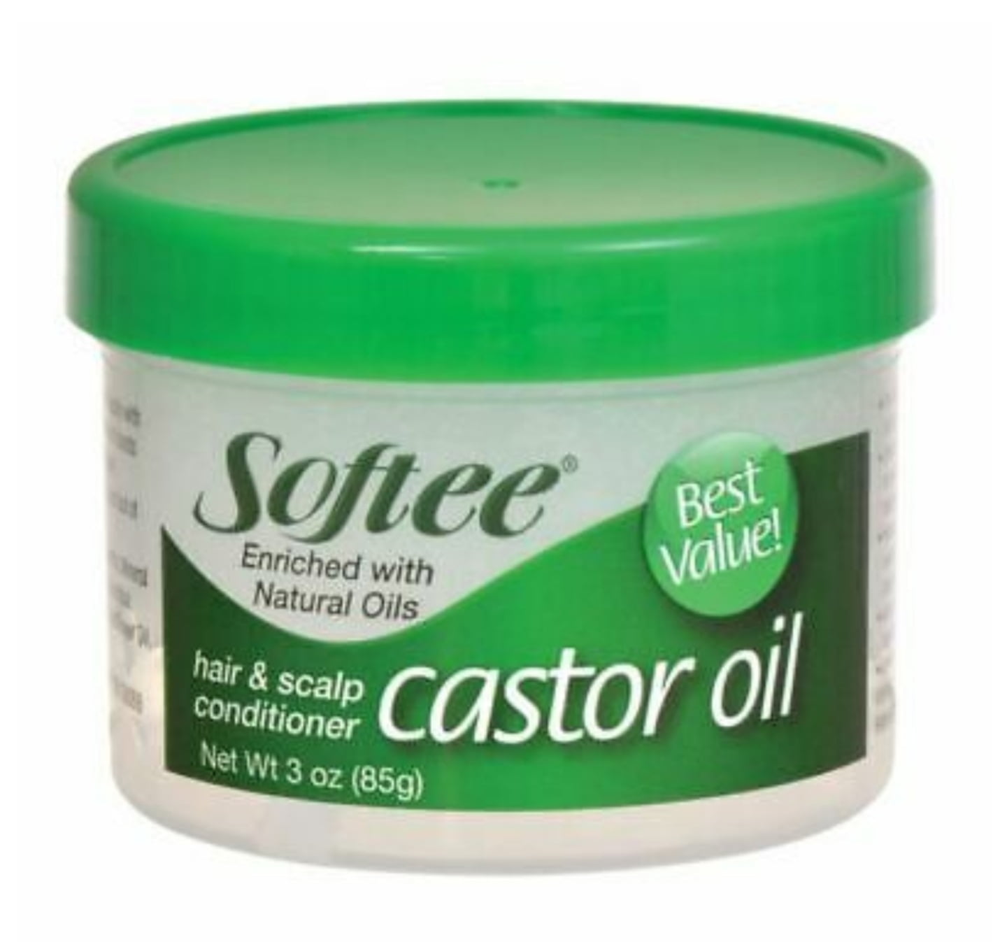 Softee Castor Oil Hair & Scalp Conditioner, 3 oz