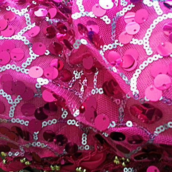 Hip Shakers New Silver Tribal Sequins Mermaid Scale Belly Dance Costume Hip Scarf Shawl Set