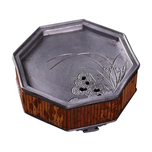 Bandeja de té, bandeja de mesa, tapa de Metal de drenaje, herramienta práctica, tablero de té para ahorrar espacio, barco de té para acampar, pícnic A