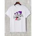 thumbnail image 2 of Camiseta informal con estampado gráfico de dibujos animados para hombre, moderna camiseta de cuello redondo para verano, camisetas de ocio, 2 of 7