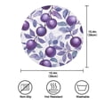 thumbnail image 4 of Round Plate Mat 15.4x15.4 Inchesx1 Placemat Table Mat Kitchen Mat Coffee Mat Fabric Thick, Strong Wear-Resistant, Heat Resistance Large Purple Plum, 4 of 7