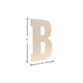 thumbnail image 2 of Good Wood By Leisure Arts Letter 13" B, Wooden Letters, Wood Letters, Wooden Letters Wall Decor, Large Letters 13 Inch, Small For Crafts, 2 of 2