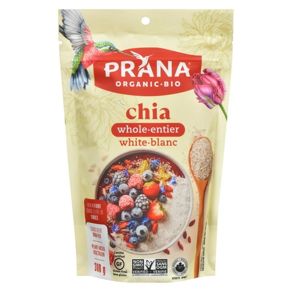 Prana Organic White Chia, 300 g