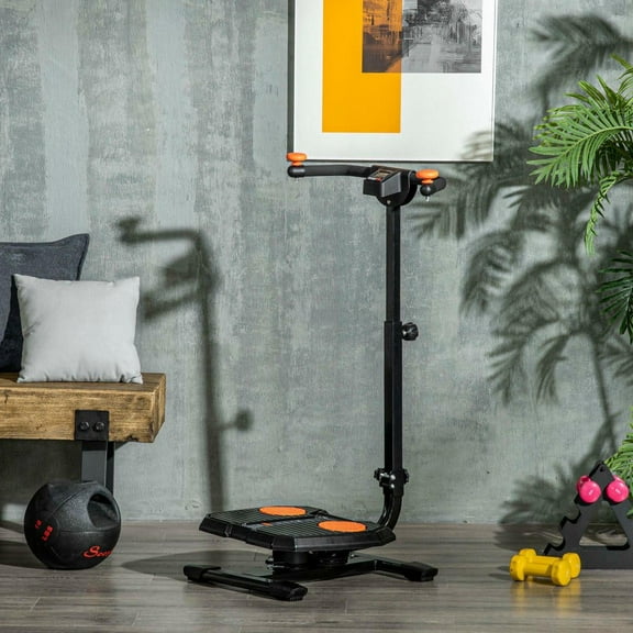 Resenkos Foldable Ab Twister Board, Waist Trimming Equipment with LCD Display, Ab Workout Gear for Women and Men, Orange