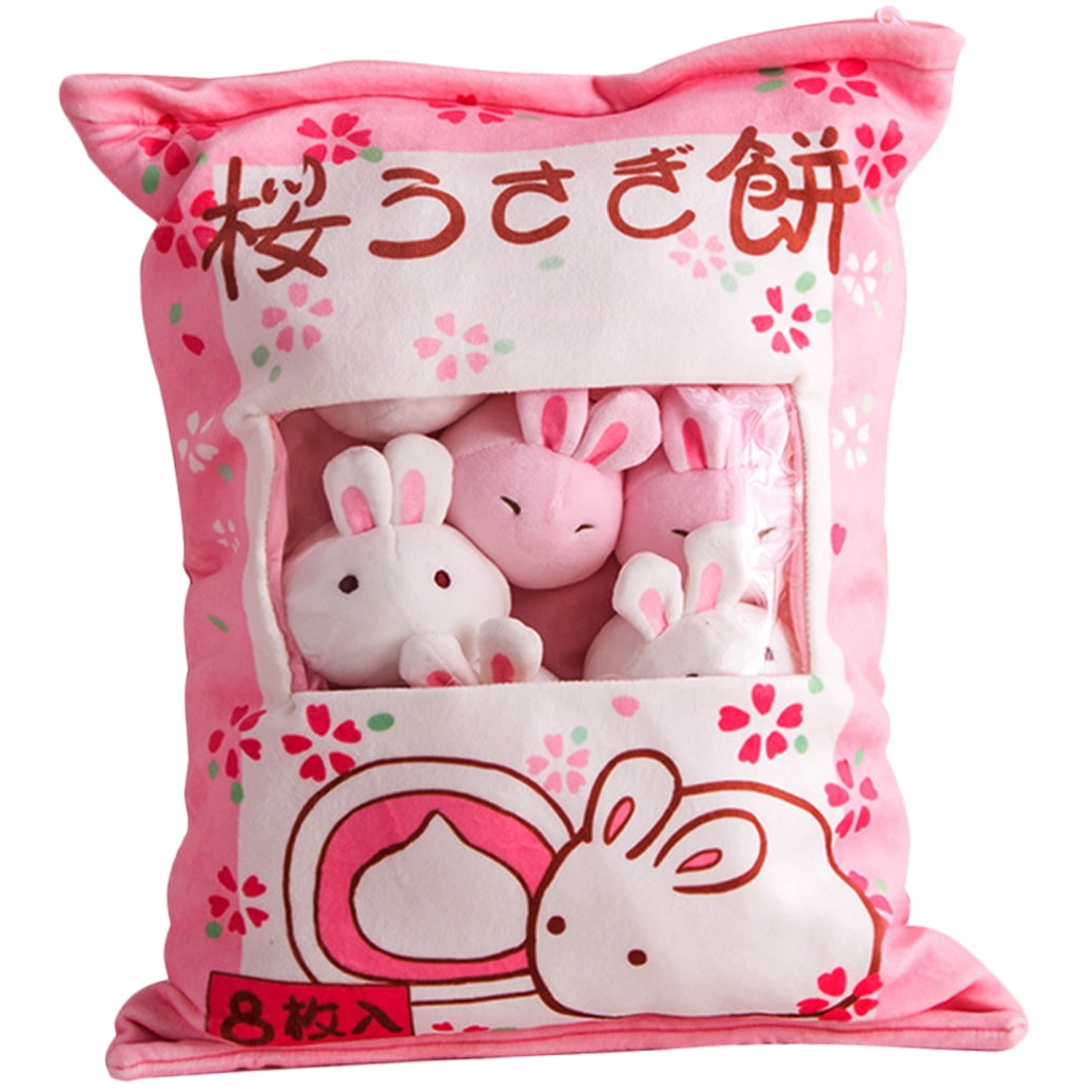 ULTNICE Rabbit Plush Toy Adorable Design Stuffed Rabbit Doll Plush for Couch Nap 1 Set