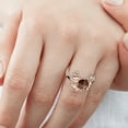 thumbnail image 2 of Pompeii Rose and Diamond Engagement Ring 14k Gold Lab Grown (E/F,VS1-VS2), 2 of 3