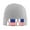 Gray, variant on Baseball Lace Flag Beanie Hat Men Women Warm Printed Cap Knit Beanies Hats Outdoor Winter Gray