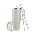 thumbnail image 1 of Vaso Térmico Xtellar De 30oz Acero Inoxidable Con Popote Y Cepillo Color Blanco, 1 of 4