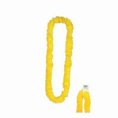 Soft-Twist Poly Leis with UPC Tabs - Yellow #U27Y7 Case Pack 72