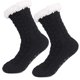 thumbnail image 1 of KAIYANG Calcetines de invierno cálidos de vellón tejido de goma para mujer (negros), 2 pares, 1 of 3