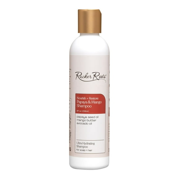 Rucker Roots Nourish   Restore Papaya & Mango Shampoo 8fl.oz.,  Ultra Hydrating, All Hair Types