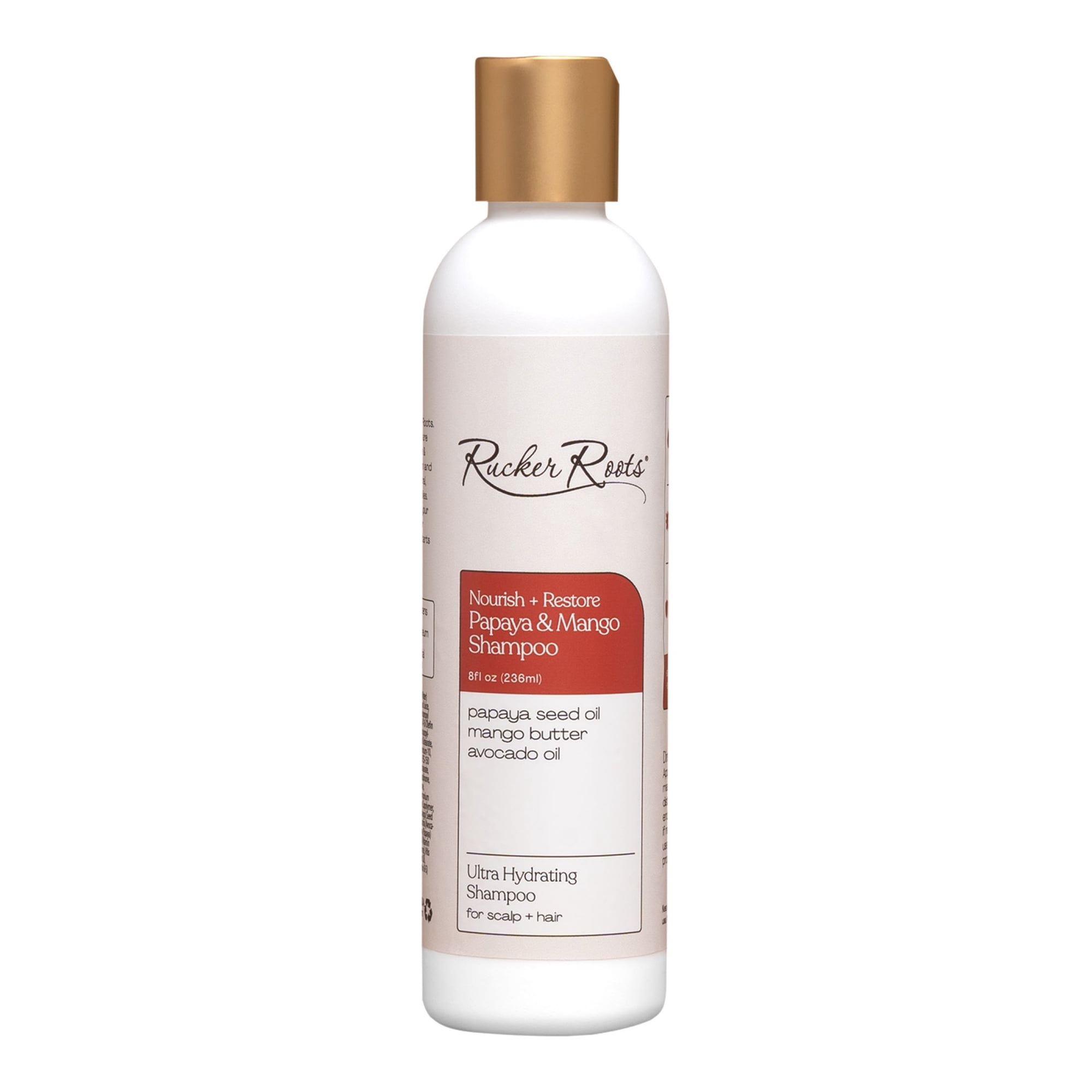 Rucker Roots Nourish + Restore Papaya & Mango Shampoo 8fl.oz., Ultra Hydrating, All Hair Types
